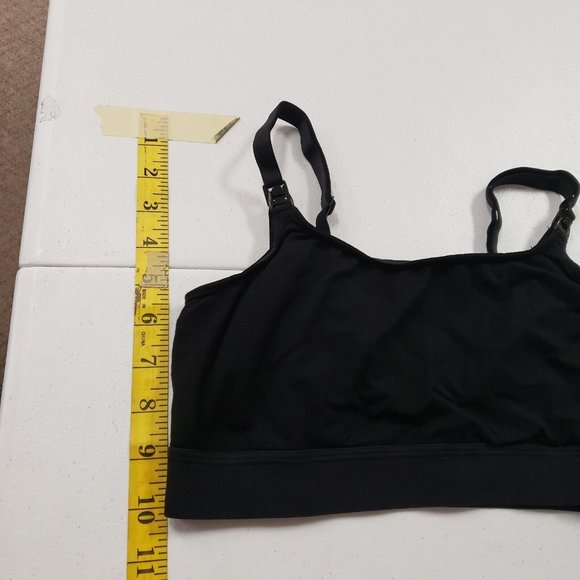Storq Womens Black Pumping Nursing Bra Size 2 Modal Blend Pullover Maternity - Picture 5 of 8
